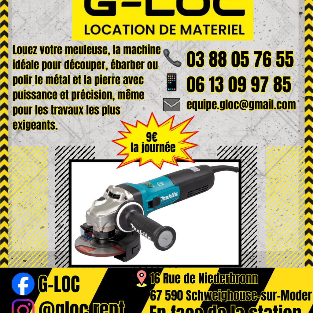 Location outil Meuleuse Électrique Bosch près de Schweighouse-sur-Moder