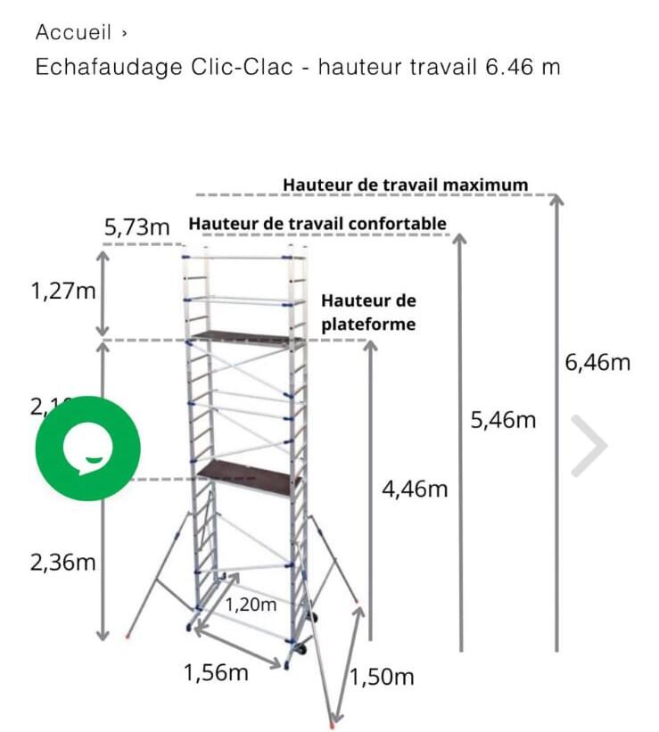 Location outil Échafaudage près de Edern