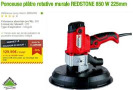 Location outil Ponceuse plâtre rotative murale redstone 850 w 225mm près de Dreux