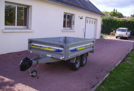 Location outil Location remorque double essieux près de Dreux