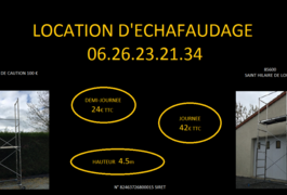 Location outil Echafaudage 4.5m près de Montaigu-Vendée