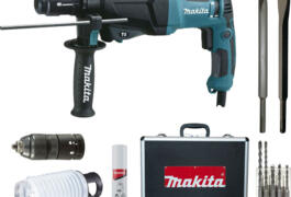 Location outil Marteau perforateur sds+ makita hr2310tsp1, 720 w + coffret + 5 forets/2 burins près de Saint-Père-en-Retz