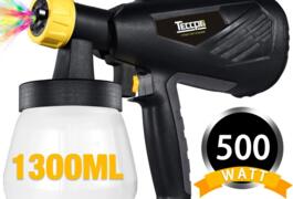 Location outil Pistolet à peinture électrique, teccpo 500w pulvérisateur de peinture avec 3 modes de pulvérisation, débit réglable à 800 ml/min, 3 buses déta près de Aulnay-sous-Bois