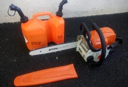Location outil Tronconneuse elagueuse thermique guide 35cm + carburant special fourni près de Douai