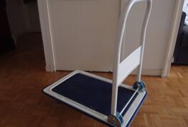 Location outil Chariot de transport diable plateforme pliable 150kg roues en caoutchouc plateau près de Lyon