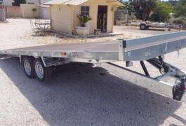 Location outil Remorque plateau porte voiture;4x4, tracteur, utilitaire, objets encombrant près de Carqueiranne