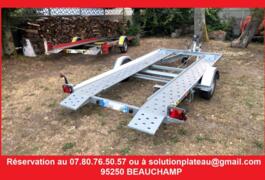 Location outil Location ou remorquage - remorque porte-voiture ptac 1300kg près de Beauchamp