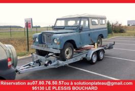 Location outil Location ou remorquage - remorque porte-voiture double essieux ptac 2000kg près de Beauchamp