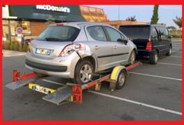 Location outil Location ou remorquage - remorque porte-voiture simple essieu ptac 1300kg près de Beauchamp