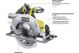 Location outil Scie circulaire sans fil ryobi one+ r18cs-0 18v près de Othis