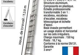 Location outil échelle 7.10 m près de Tourcoing