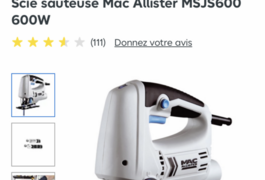 Location outil Scie sauteuse Filaire Mac-allister près de Aiffres