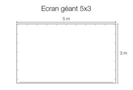 Location outil Ecran géant diffusion 5x3m près de Sillingy