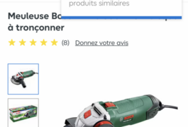 Location outil Meuleuse disqueuse électrique Bosch près de Carnetin