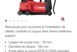 Location outil Rainureuse électrique Hilti près de Montchevreuil