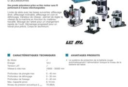 Location outil Défonceuse à bois électrique Makita près de Panissières