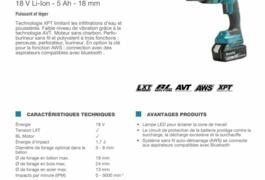Location outil Burineur perforateur électrique Makita près de Panissières