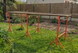 Location outil Tréteaux de maçon avec planches près de Manneville-la-Goupil