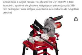 Location outil Scie circulaire sur table électrique Einhell près de Sarcus