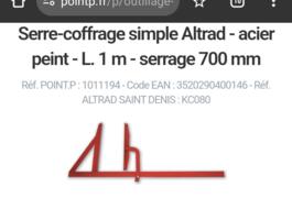 Location outil Serre coffrage  Altrad près de Ricquebourg