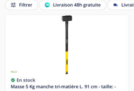 Location outil Masse  près de Montlouis-sur-Loire