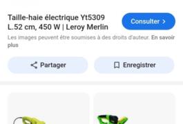 Location outil Taille haie électrique près de Layrac