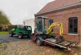 Location outil Mini pelle Avec conducteur près de Lestrem