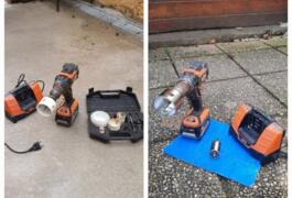Location outil Scie cloche bois et carrelage électrique Aeg près de Lille