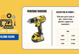 Location outil Visseuse perceuse Sans-fil Dewalt près de Tourcoing