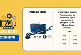 Location outil Ponceuse girafe électrique Bosch près de Tourcoing