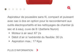 Location outil Aspirateur  près de Paris