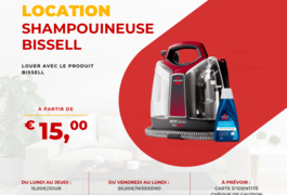 Location outil Shampouineuse  Bissell près de Le Mans