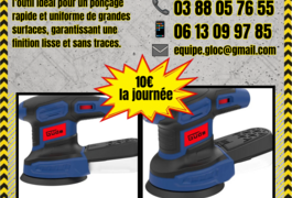 Location outil Ponceuse orbitale Électrique près de Schweighouse-sur-Moder