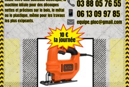 Location outil Scie sauteuse Filaire Black et decker près de Schweighouse-sur-Moder