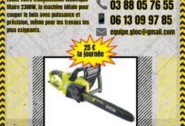 Location outil Tronçonneuse Électrique Ryobi près de Schweighouse-sur-Moder