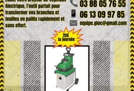 Location outil Broyeur de végetaux Électrique près de Schweighouse-sur-Moder