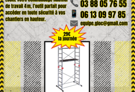 Location outil Échafaudage près de Schweighouse-sur-Moder