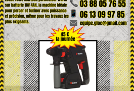 Location outil Burineur perforateur Électrique Wurth près de Schweighouse-sur-Moder