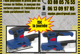 Location outil Ponceuse vibrante Électrique près de Schweighouse-sur-Moder