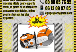 Location outil Découpeuse à disque Thermique Stihl près de Schweighouse-sur-Moder