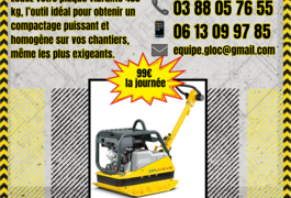 Location outil Plaque vibrante près de Schweighouse-sur-Moder