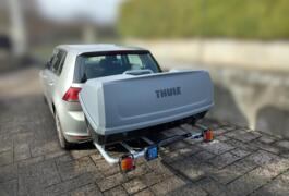 Location outil Coffre de toit Coffre d'attelage Thule près de Saint-Jean-de-Niost