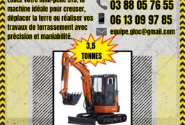 Location outil Mini pelle près de Schweighouse-sur-Moder