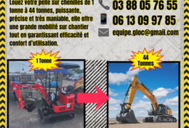 Location outil Mini pelle près de Schweighouse-sur-Moder