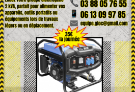 Location outil Groupe électrogène Thermique près de Schweighouse-sur-Moder
