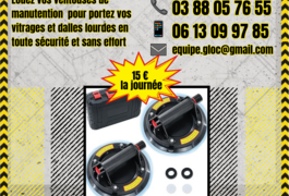 Location outil Ventouse À vitre près de Schweighouse-sur-Moder