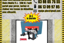 Location outil Burineur perforateur Électrique Makita près de Schweighouse-sur-Moder