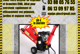 Location outil Broyeur de végetaux Thermique près de Schweighouse-sur-Moder