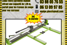Location outil Coupe carreaux Manuel près de Schweighouse-sur-Moder