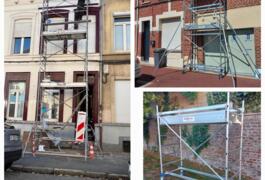 Location outil Échafaudage 4 pieds roulant: 4m, 6m et 9m hauteur de travail près de Lille